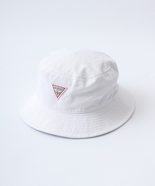 Guess(ゲス)の「GUESS CTTN TWILL BUCKET HAT W/ORIGINAL LABEL ハット(ハット・レディース・ブラック/ベージュ/ホワイト・ONE SIZE)」の5枚目の写真