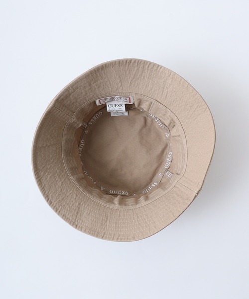 Guess(ゲス)の「GUESS CTTN TWILL BUCKET HAT W/ORIGINAL LABEL ハット(ハット・レディース・ブラック/ベージュ/ホワイト・ONE SIZE)」の12枚目の写真