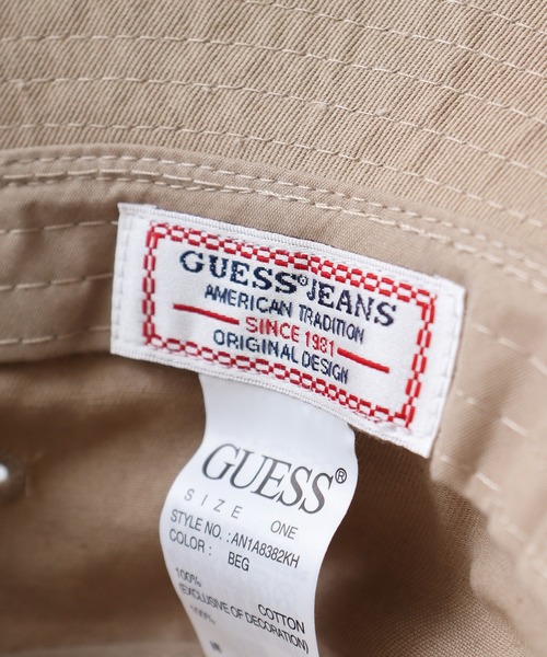 Guess(ゲス)の「GUESS CTTN TWILL BUCKET HAT W/ORIGINAL LABEL ハット(ハット・レディース・ブラック/ベージュ/ホワイト・ONE SIZE)」の14枚目の写真