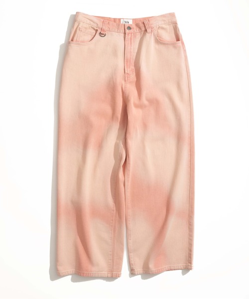 WETTEMPT（ウィテンプト）の「GRADATION BLAST WIDE DENIM PANTS /グラデーションブラストワイドデニムパンツ（デニムパンツ・メンズ・ブルー/ブラック/ブラウン/グレー/ピンク/インディゴブルー・SMALL/MEDIUM/LARGE）」の6枚目の写真