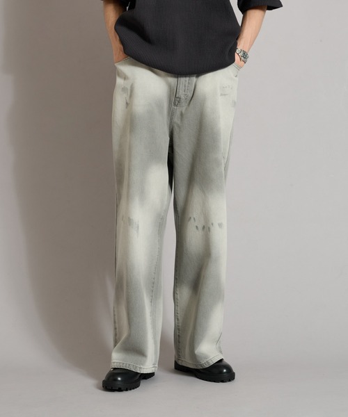 パンツ WhoWhat DENIM WIDE PANTS FRESH MAN DENIM WIDE PANTS “USED“ | refomed(リフォメッド