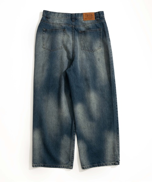 plage DENIM SEMIFLARED パンツ ブルー plage ジーンズ デニム デニムパンツ SLACKS レディース