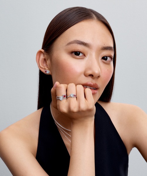 PANDORA(パンドラ)の「ハロー ハート スタッド ピアス(ピアス(両耳用)・レディース・シルバー・FREE)」の9枚目の写真