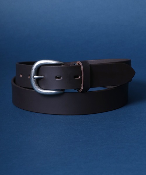 ANPAS（アンパス）の「35mm Cowhide Leather Sail-shaped Buckle Long Belt/35mm 牛革 帆型バックル ロングベルト 長尺（ベルト・メンズ・ブラック/ブラウン系その他/ブラック系その他/ブラウン・FREE）」の4枚目の写真