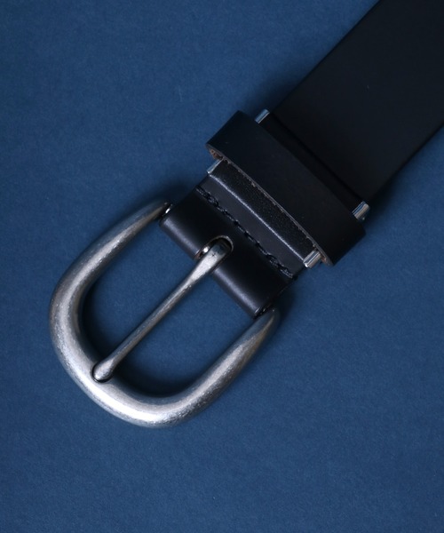 ANPAS（アンパス）の「35mm Cowhide Leather Sail-shaped Buckle Long Belt/35mm 牛革 帆型バックル ロングベルト 長尺（ベルト・メンズ・ブラック/ブラウン系その他/ブラック系その他/ブラウン・FREE）」の8枚目の写真
