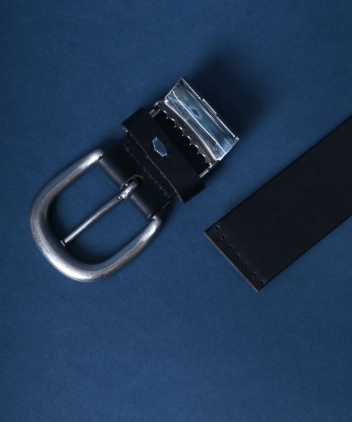 ANPAS（アンパス）の「35mm Cowhide Leather Sail-shaped Buckle Long Belt/35mm 牛革 帆型バックル ロングベルト 長尺（ベルト・メンズ・ブラック/ブラウン系その他/ブラック系その他/ブラウン・FREE）」の10枚目の写真