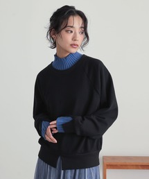 フェイクレイヤードデザインスウェット