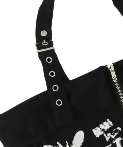 dispark（ディスパーク）の「DISPARK/Wジップグラフィックオフショルトップス（Tシャツ/カットソー・レディース・カーキ/ブラック・FREE）」の7枚目の写真