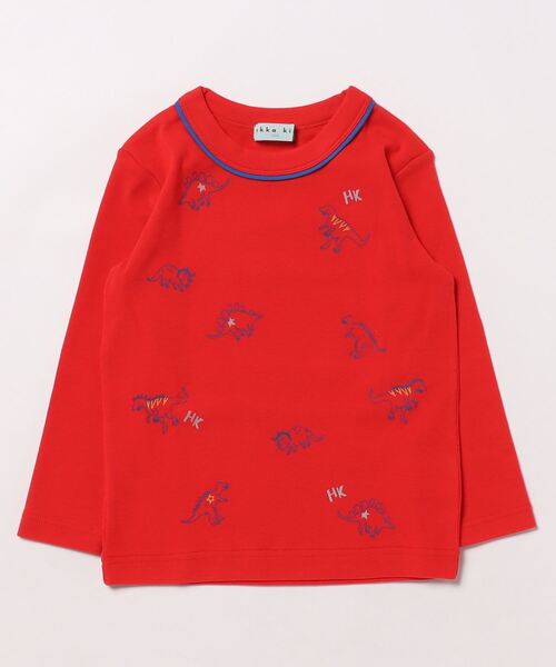 ウォームフライス恐竜プリントTシャツ（Tシャツ/カットソー）｜hakka kids（ハッカキッズ） 5,387円