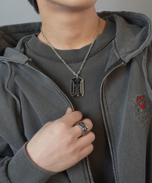 SPINNS(スピンズ)の「チェーンネックレス/ドッグクロス(ネックレス・メンズ・シルバー・ONESIZE)」の5枚目の写真