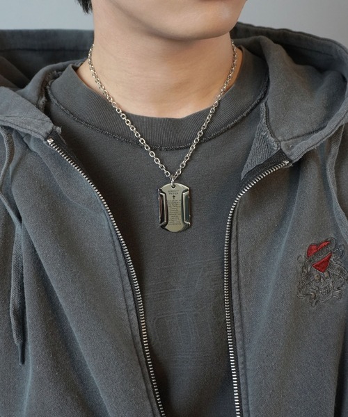 SPINNS(スピンズ)の「チェーンネックレス/ドッグクロス(ネックレス・メンズ・シルバー・ONESIZE)」の4枚目の写真