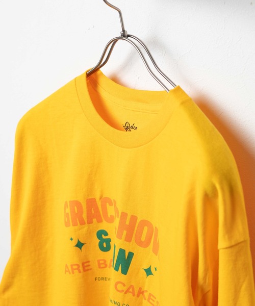 NO WAY(ノーウェイ)の「/GRACE CHOW FLAN/ L/S プリントTシャツ(Tシャツ/カットソー・レディース・オレンジ/グリーン・X-LARGE/LARGE/MEDIUM)」の3枚目の写真