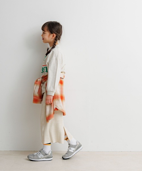 BAYFLOW（ベイフロー）の「[ポケット付き☆]リブスカート(KIDS)（スカート・キッズ・イエロー/ブラック/アイボリー・110cm/150cm/130cm）」の11枚目の写真