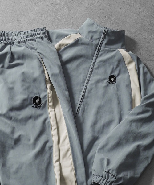 KANGOL（カンゴール）の「【KANGOL】 ピーチ スエード ワンポイント ロゴ刺繍 トラックパンツ / サイドライン / ピーチ素材 【セットアップ可能】（その他パンツ・メンズ・チャコール/カーキ/アイボリー/ブルー・LARGE/MEDIUM）」の13枚目の写真