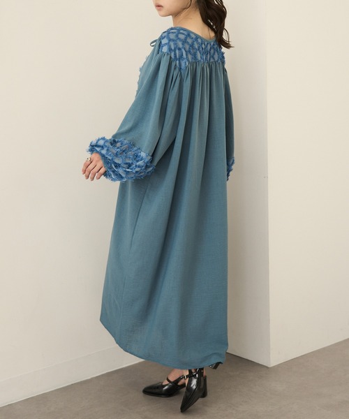 セール】【MAGASIN DE MODE Chou Chou】リネンライクデコルテ