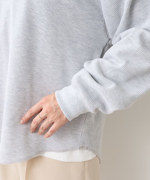 FREAK'S STORE(フリークスストア)の「【セットアイテム】ワッフルヘンリー ロンTセット(Tシャツ/カットソー・レディース・オフホワイト/ピンク/チャコール/グレー・フリ-)」の22枚目の写真