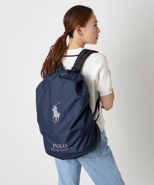 POLO RALPH LAUREN(ポロ ラルフ ローレン)の「リュックカバー リフレクター "POLO" ポロ(レインコート/ポンチョ・レディース・ブラック/ネイビー・FREE)」の3枚目の写真