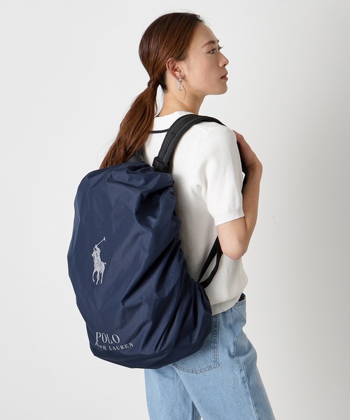 POLO RALPH LAUREN(ポロ ラルフ ローレン)の「リュックカバー リフレクター "POLO" ポロ(レインコート/ポンチョ・レディース・ブラック/ネイビー・FREE)」の4枚目の写真