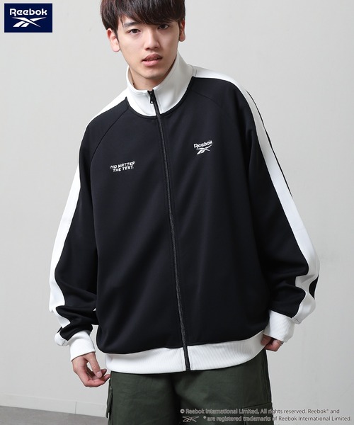 Reebok（リーボック）の「【REEBOK】 トラックトップ ゲームロゴ ジャケット / トラックジャケット（ジャージ・メンズ・ホワイト/ブラック/ブルーグレー・MEDIUM/LARGE）」の9枚目の写真