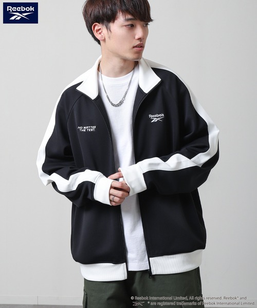 Reebok（リーボック）の「【REEBOK】 トラックトップ ゲームロゴ ジャケット / トラックジャケット（ジャージ・メンズ・ホワイト/ブラック/ブルーグレー・MEDIUM/LARGE）」の11枚目の写真