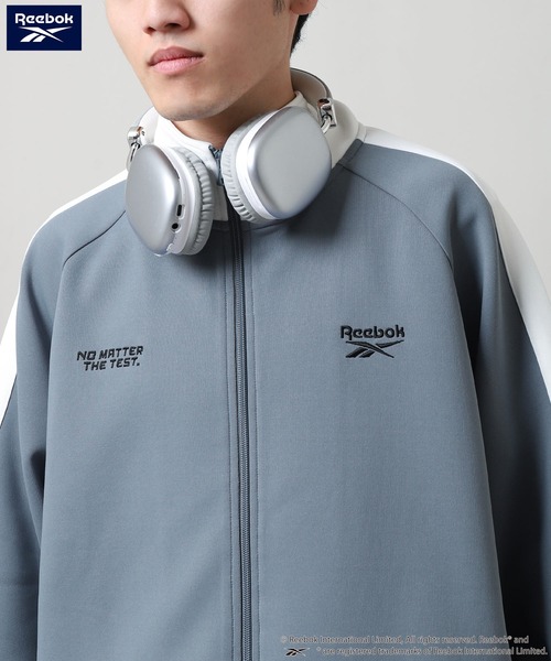 Reebok（リーボック）の「【REEBOK】 トラックトップ ゲームロゴ ジャケット / トラックジャケット（ジャージ・メンズ・ホワイト/ブラック/ブルーグレー・MEDIUM/LARGE）」の16枚目の写真