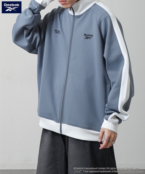 Reebok（リーボック）の「【REEBOK】 トラックトップ ゲームロゴ ジャケット / トラックジャケット（ジャージ・メンズ・ホワイト/ブラック/ブルーグレー・MEDIUM/LARGE）」の17枚目の写真