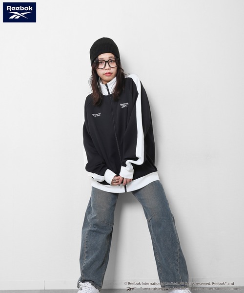 ト*)様 everyone reebok ジャージ トラックジャケット セール】【REEBOK】 トラックトップ ゲームロゴ ジャケット