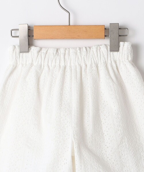 SHIPS(シップス)の「SHIPS KIDS:140~150cm / レース ショート パンツ(その他パンツ・キッズ・レンガ/ホワイト・150/140)」の4枚目の写真