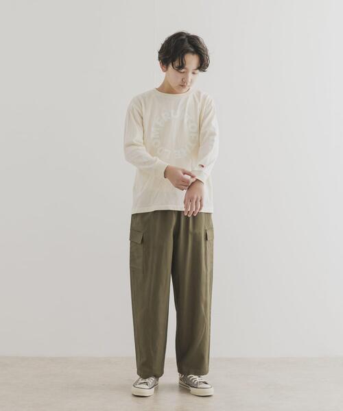 FRUIT OF THE LOOM（フルーツオブザルーム）の「『別注』FRUIT OF THE LOOM×DOORS　サークルロゴ長袖Tシャツ(KIDS)（Tシャツ/カットソー・キッズ・ブラウン/オフホワイト/ピンク・120/105/150/135）」の15枚目の写真