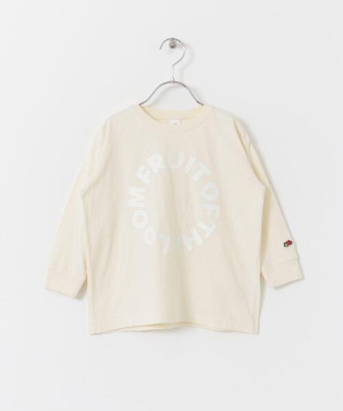 FRUIT OF THE LOOM（フルーツオブザルーム）の「『別注』FRUIT OF THE LOOM×DOORS　サークルロゴ長袖Tシャツ(KIDS)（Tシャツ/カットソー・キッズ・ブラウン/オフホワイト/ピンク・120/105/150/135）」の19枚目の写真