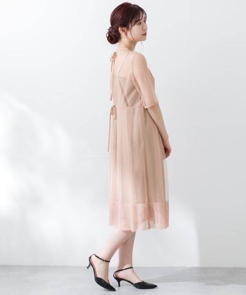シャンブレーキャミドッキングドレス kaene/シャンブレーキャミドッキングドレス（ワンピース