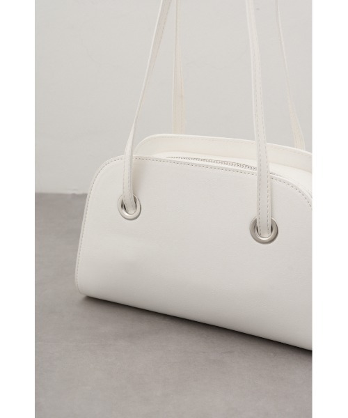 AZUL by moussy(アズールバイマウジー)の「ハーフムーンミニトートバッグ(ハンドバッグ・レディース・アイボリー/ブラック・FREE)」の6枚目の写真