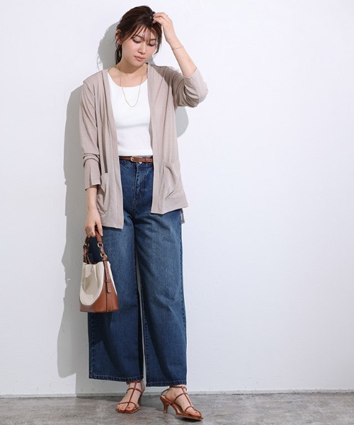 Pierrot（ピエロ）の「カップ付きタンクトップ（インナーウェア/肌着・レディース・オフホワイト/ブラック・S/M/L）」の14枚目の写真