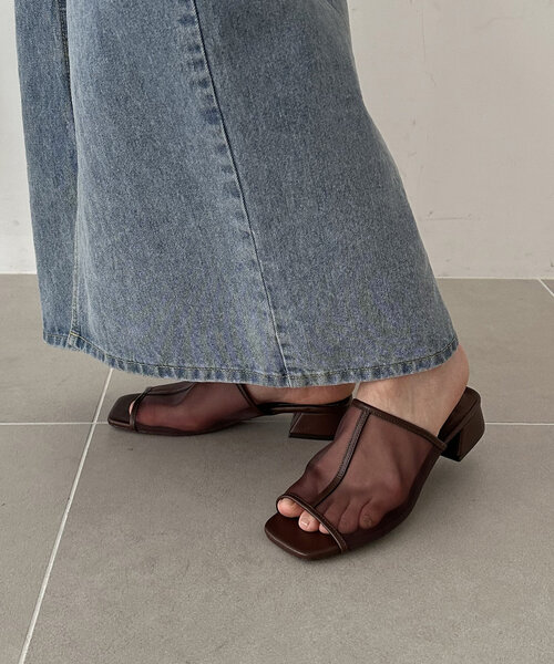 DISCOAT（ディスコート）の「【S～XLサイズ】チュールサンダル《WEB限定サイズあり》（サンダル・レディース・シルバー/ゴールド/ブラウン/ブラック・LARGE/X-LARGE/SMALL/MEDIUM）」の12枚目の写真