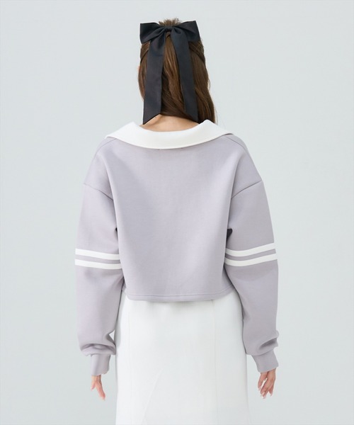 REDYAZEL(レディアゼル)の「ハート刺繍ラガートップス(Tシャツ/カットソー・レディース・ライトグレー/グレー/ブルー・FREE)」の10枚目の写真