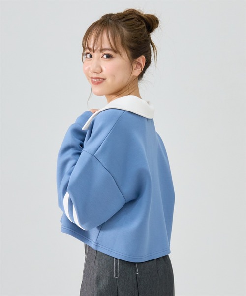 REDYAZEL(レディアゼル)の「ハート刺繍ラガートップス(Tシャツ/カットソー・レディース・ライトグレー/グレー/ブルー・FREE)」の21枚目の写真