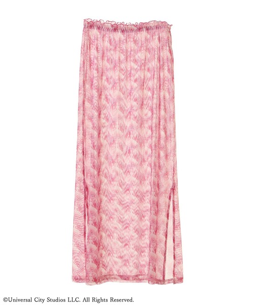 Green　Parks（グリーンパークス）の「■WICKED パターンシアースカート（スカート・レディース・ブラック/ピンク・FREE）」の12枚目の写真