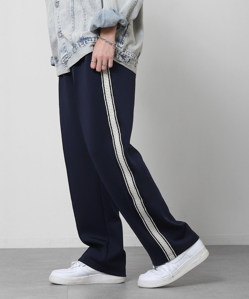 CORISCO（コリスコ）の「【CORISCO】 エステル テープ使い トラックパンツ / ライン柄（その他パンツ・メンズ・ブラック/ネイビー/チャコール・MEDIUM/X-LARGE/LARGE）」の20枚目の写真