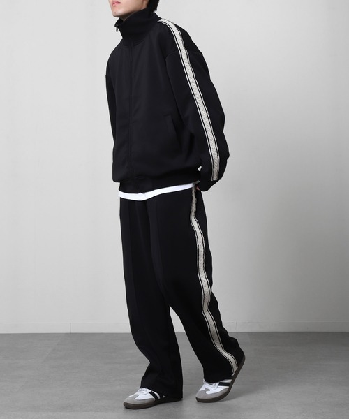 CORISCO（コリスコ）の「【CORISCO】 エステル テープ使い トラックパンツ / ライン柄（その他パンツ・メンズ・ブラック/ネイビー/チャコール・MEDIUM/X-LARGE/LARGE）」の10枚目の写真