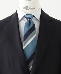 FRANCO BASSI（フランコバッシ）の「FRANCO BASSI (フランコ バッシ) レップストライプタイ U25EG06-L（ネクタイ）」