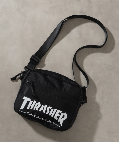 THRASHER(スラッシャー)の「【THRASHER/スラッシャー】コンパクト ミニショルダー/ポーチ(ショルダーバッグ・メンズ・カモフラージュ/ブラック/ブラック系その他・FREE)」の5枚目の写真