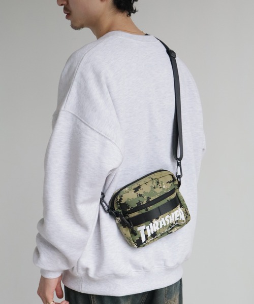 THRASHER(スラッシャー)の「【THRASHER/スラッシャー】コンパクト ミニショルダー/ポーチ(ショルダーバッグ・メンズ・カモフラージュ/ブラック/ブラック系その他・FREE)」の15枚目の写真