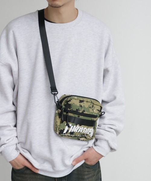 THRASHER(スラッシャー)の「【THRASHER/スラッシャー】コンパクト ミニショルダー/ポーチ(ショルダーバッグ・メンズ・カモフラージュ/ブラック/ブラック系その他・FREE)」の14枚目の写真