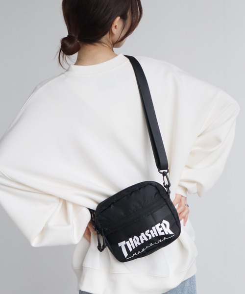 THRASHER(スラッシャー)の「【THRASHER/スラッシャー】コンパクト ミニショルダー/ポーチ(ショルダーバッグ・メンズ・カモフラージュ/ブラック/ブラック系その他・FREE)」の10枚目の写真