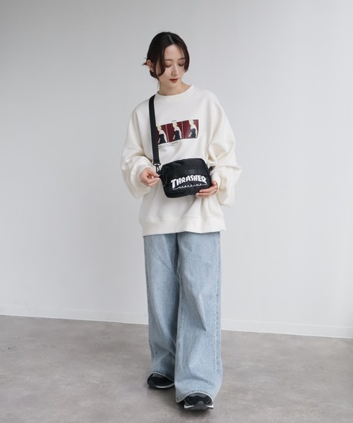 THRASHER(スラッシャー)の「【THRASHER/スラッシャー】コンパクト ミニショルダー/ポーチ(ショルダーバッグ・メンズ・カモフラージュ/ブラック/ブラック系その他・FREE)」の11枚目の写真