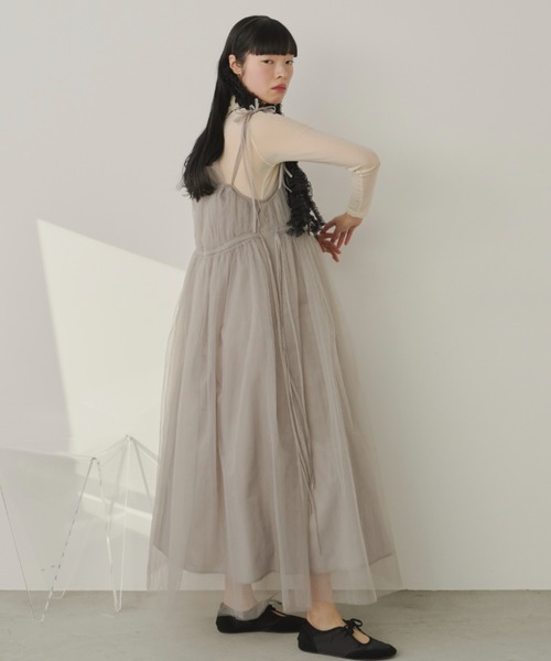【perna】ペルナ　チュールロングワンピース　キャミワンピース PERNA（ペルナ）の「チュールロングワンピース（ワンピース