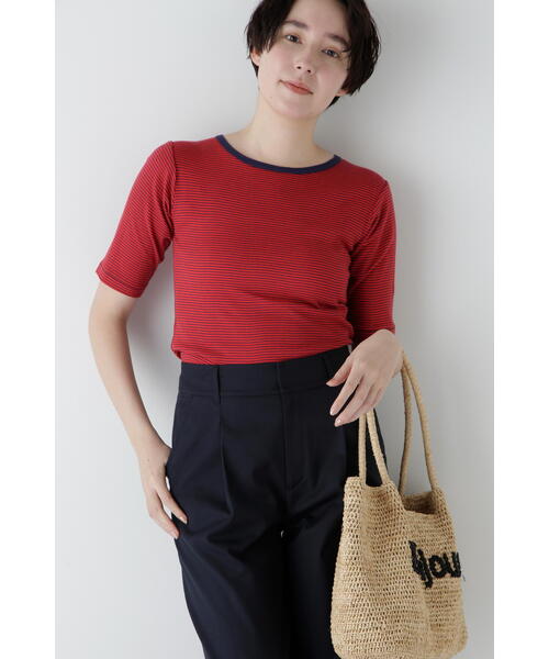 MILLER（ミラー）の「◆【Millerコラボ】リブクルーＴシャツ（Tシャツ/カットソー・レディース・グリーン系その他4/ブラック系その他3/レッド系その他・MEDIUM）」の6枚目の写真