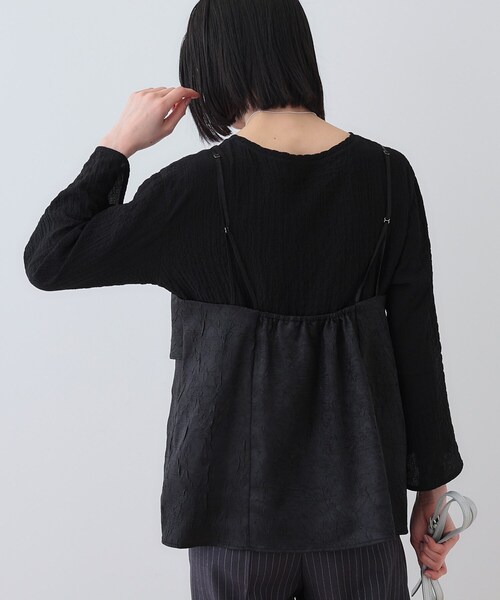 セール】【2点セット／洗える】カセット服 キャミ＆ブラウス