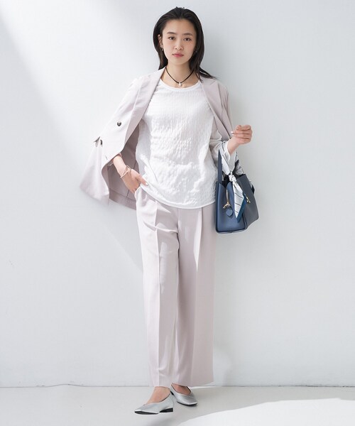 INDIVI(インディヴィ)の「【2点セット/洗える】カセット服 キャミ&ブラウス セットトップス(その他トップス・レディース・アイボリー/ブラック/オリーブ・05/13/15 /34/38)」の5枚目の写真