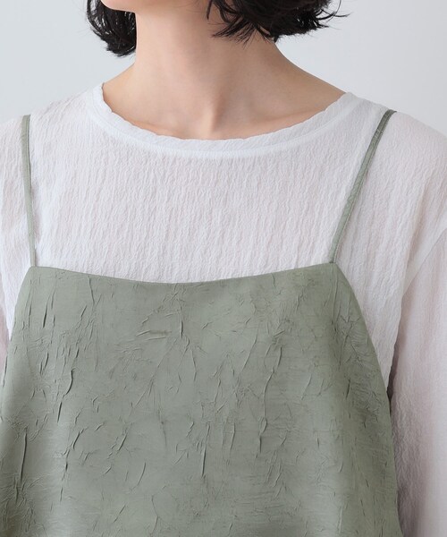 INDIVI(インディヴィ)の「【2点セット/洗える】カセット服 キャミ&ブラウス セットトップス(その他トップス・レディース・アイボリー/ブラック/オリーブ・05/13/15 /34/38)」の17枚目の写真